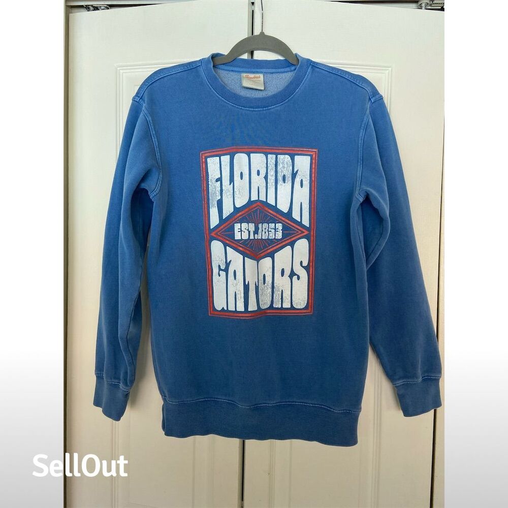 Florida Gators Men's Blue Crewneck Sweatshirt Size S Graphic Print